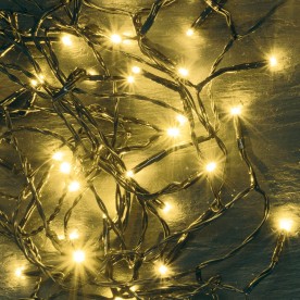 LED svietiaci reťazec, teplá biela, 50 LED - KII 50/WW